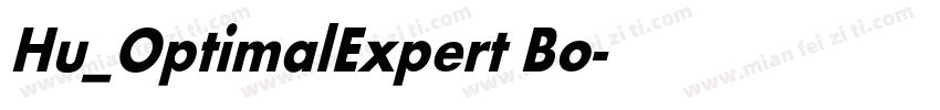 Hu_OptimalExpert Bo字体转换